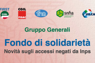 Gruppo Generali, Fondo di solidarietà: novità sugli accessi negati da Inps