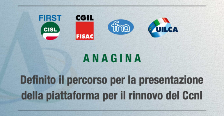 Anagina, definito il percorso per la presentazione della piattaforma per il rinnovo del Contratto nazionale