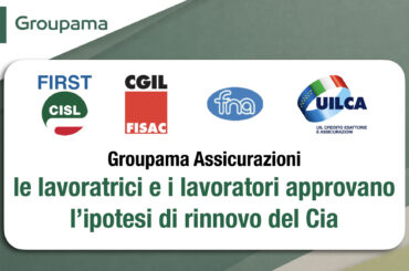 Groupama Assicurazioni, le lavoratrici e i lavoratori approvano l’ipotesi di rinnovo del Cia