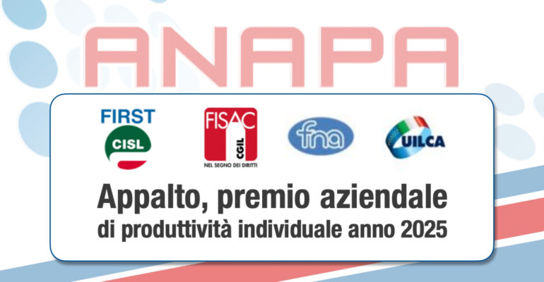 Appalto assicurativo, premio aziendale di produttività 2025