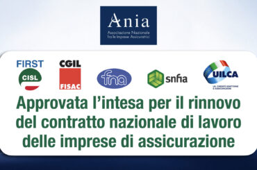 Approvata l’intesa per il rinnovo del contratto nazionale di lavoro delle imprese di assicurazione