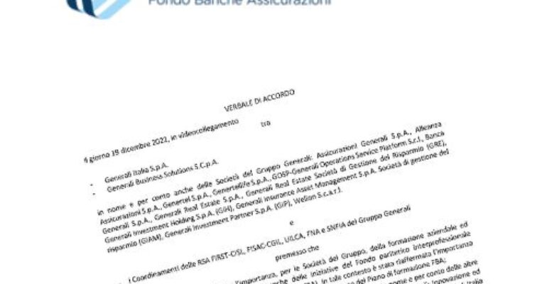 Piano formazione nel Gruppo Generali