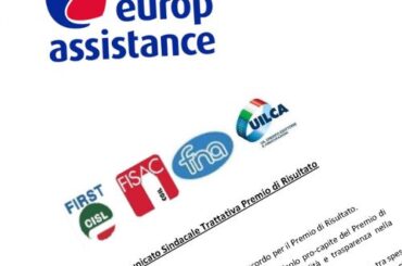 Raggiunto l’accordo sul premio di risultato in Europ Assistance