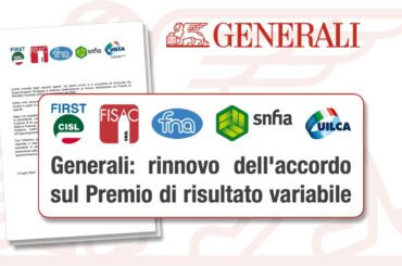 Gruppo Generali: rinnovo dell’accordo sul Premio di risultato variabile