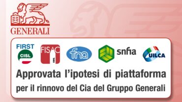 Approvata l’ipotesi di piattaforma per il rinnovo del Cia del Gruppo Generali