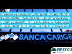 Carige, First Cisl, bene su credito, no ossessione commissioni