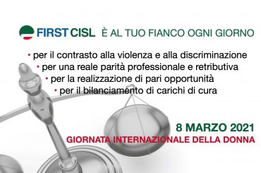 8 marzo, ogni giorno First Cisl al fianco delle donne