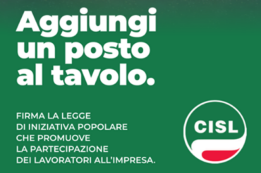 Proposta di legge CISL: “La Partecipazione al Lavoro”