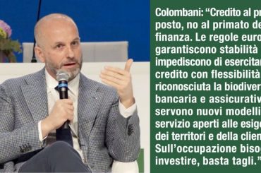 Colombani, credito al primo posto, no al primato della finanza