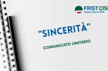 Comunicato unitario: Sincerità