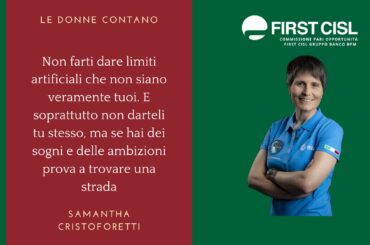 Le donne contano: Samantha Cristoforetti