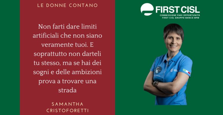 Le donne contano: Samantha Cristoforetti