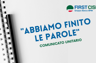 Comunicato unitario: Abbiamo finito le parole