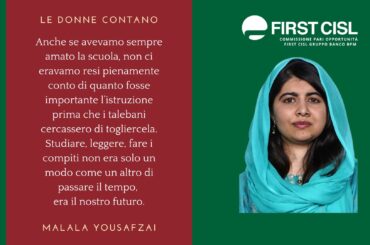 Le donne contano: Malala Yousafzai