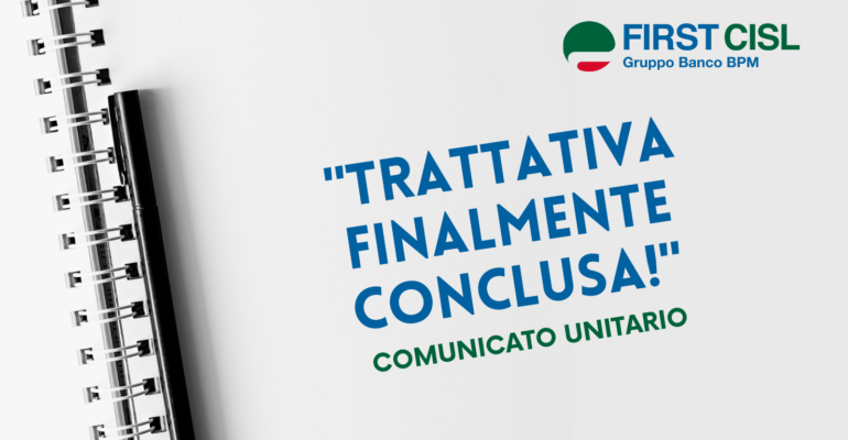 TRATTATIVA FINALMENTE CONCLUSA!