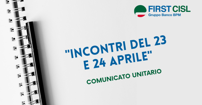 Incontri del 23 e 24 aprile