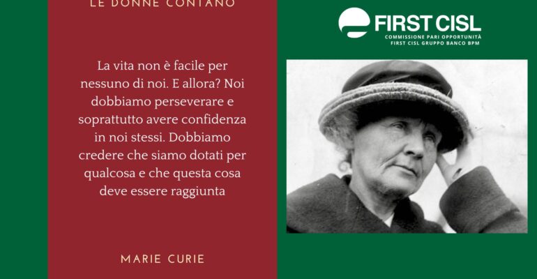 Le donne contano: Marie Curie