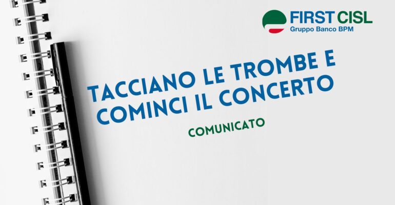 Tacciano le trombe e cominci il concerto