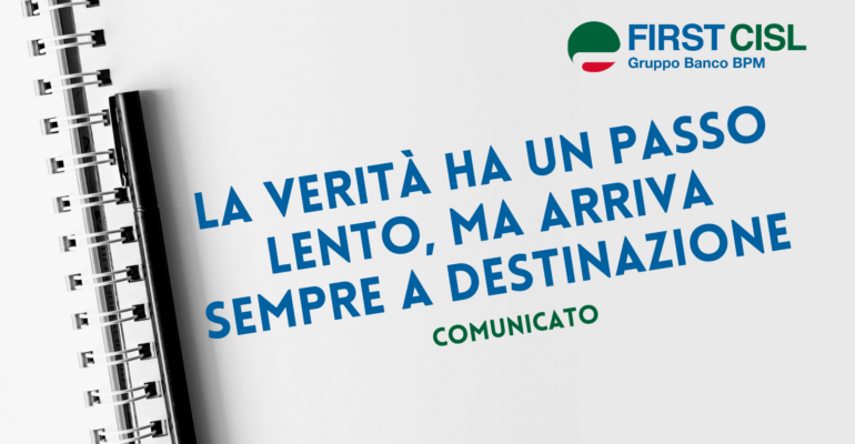 La verità ha un passo lento, ma arriva sempre a destinazione