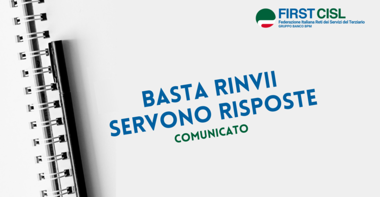 Basta rinvii servono risposte