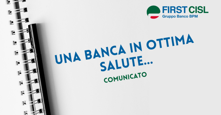 Una banca in ottima salute…