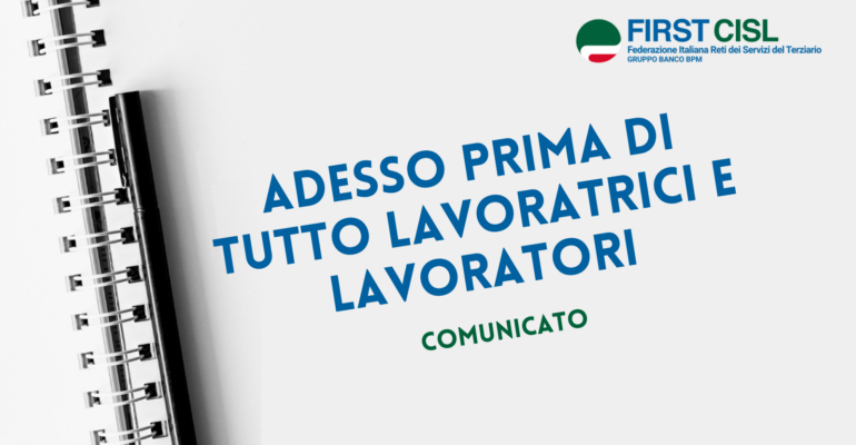 Adesso prima di tutto lavoratrici e lavoratori