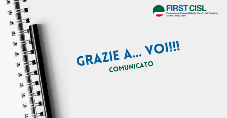 Grazie a… VOI!!!