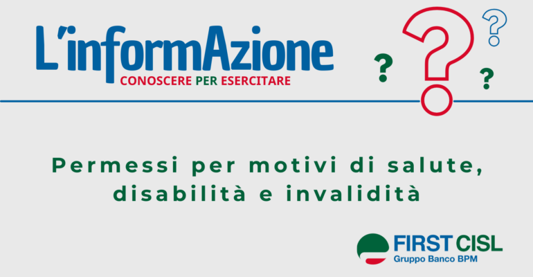 Permessi per motivi di salute, disabilità e invalidità