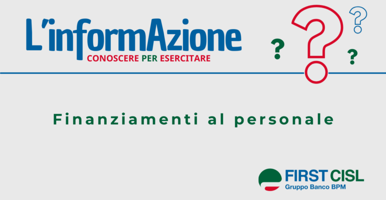 Finanziamenti al personale