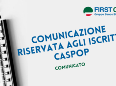 Comunicazione riservata agli iscritti Caspop