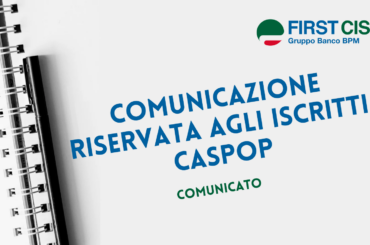 Comunicazione riservata agli iscritti Caspop