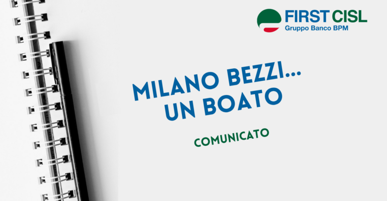 Milano Bezzi … un boato