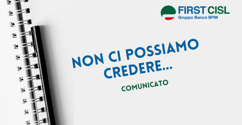Non ci possiamo credere…
