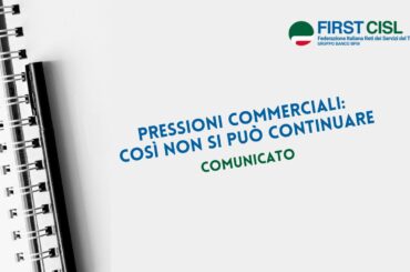 Pressioni commerciali: così non si può continuare