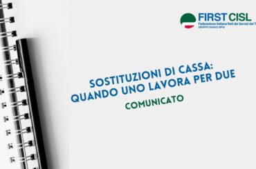 Sostituzioni di cassa: quando uno lavora per due