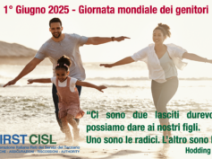 1 Giugno è la Giornata Mondiale dei genitori, le radici e le ali: il lascito dei genitori secondo la First Cisl Basilicata