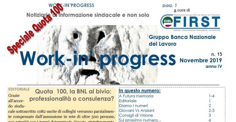 Work-in’ Progress: Numero 15