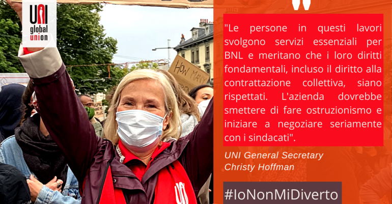 Indignazione per le esternalizzazioni: i sindacati italiani denunciano BNL la controllata di BNP Paribas