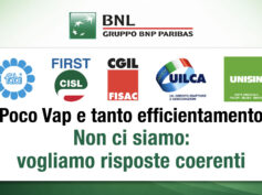 Bnl, i sindacati: poco Vap e tanto efficientamento