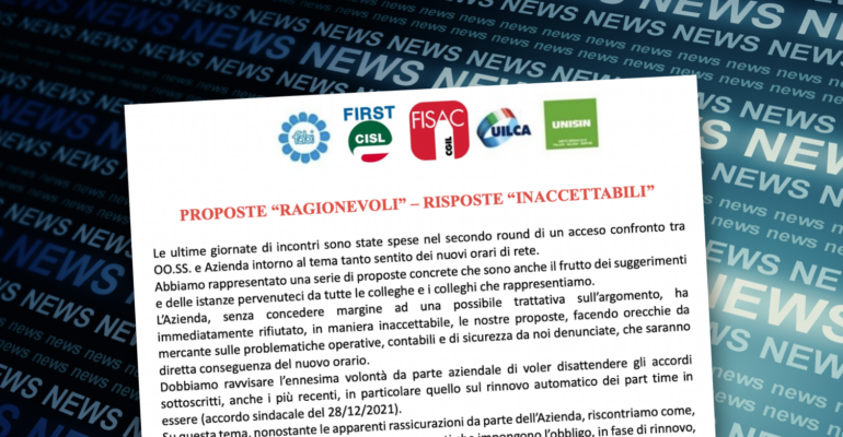 Proposte “ragionevoli”, risposte inaccettabili