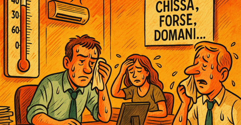 È arrivato il grande caldo… e l’azienda? Chissà, forse, domani…
