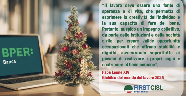 Buone feste da First Cisl Bper Banca