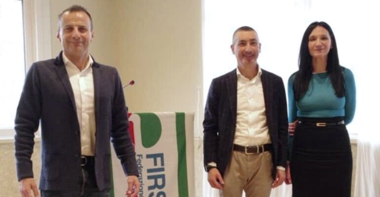 Andrea Di Noia nuovo segretario generale First Cisl Brescia. Con lui in  segreteria: Ballini e Gogna