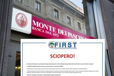 First Cisl Reggio Calabria in prima linea coi lavoratori Mps!