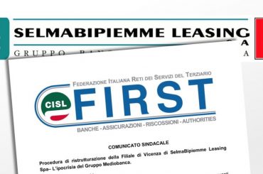 Procedura di ristrutturazione della Filiale di Vicenza di SelmaBipiemme Leasing Spa