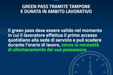 GREEN PASS E LAVORO