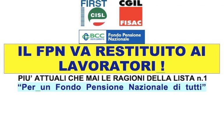 Il Fondo Pensione va restituito ai Lavoratori!