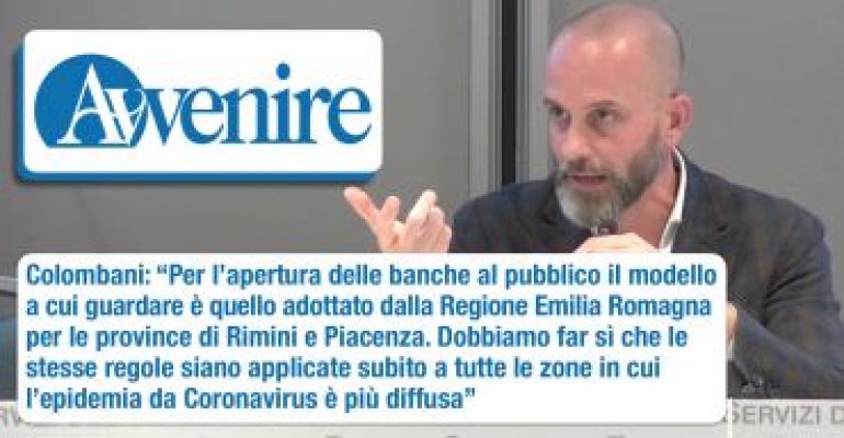 Colombani, subito il modello RiminiPiacenza nelle zone più colpite