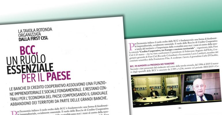 Credito cooperativo, tra Europa e coesione sociale. L’interesse di Federcasse