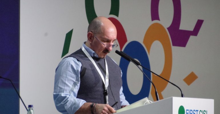 Gianluca Pernisco interviene al 2° Congresso nazionale First Cisl